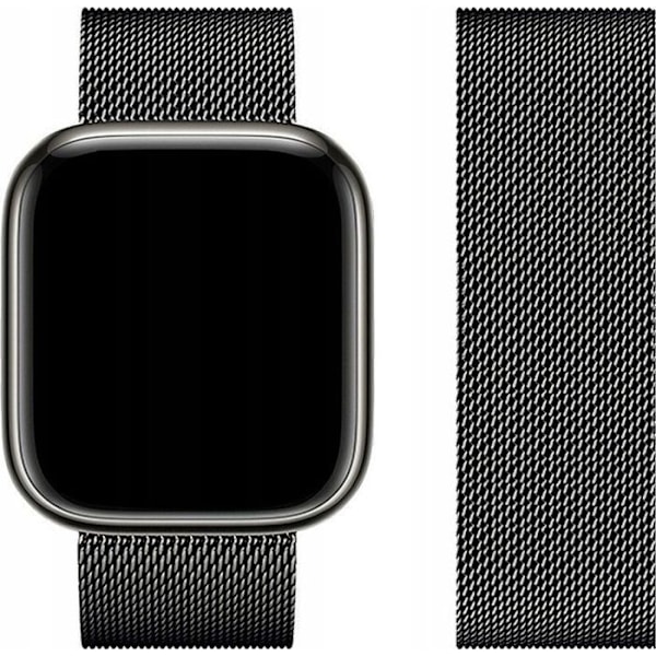 Armbands för smartklocka - Forcell Sangle F-DESIGN FA03 armbandsanslutning för APPLE Watch 38 / 40 / 41 mm svart