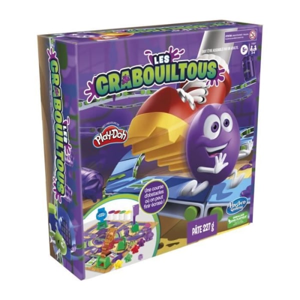 Les Crabouiltous, brädspel för barn, från 5 år, familjespel med modelllera