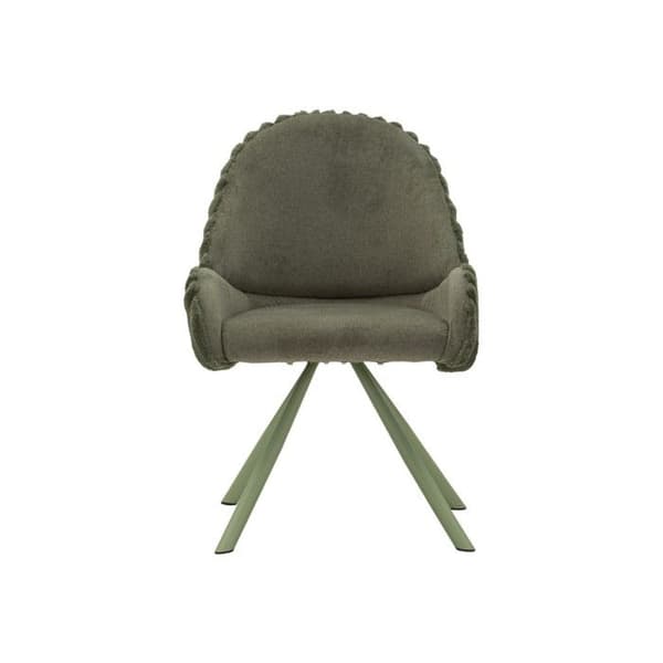 Set med 2 Designstolar "Stoccolma" 85cm Grön