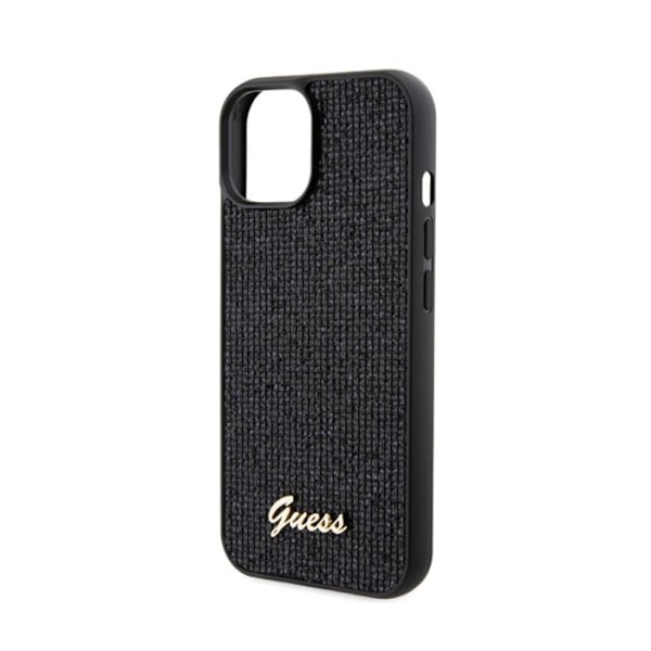 Telefonbatteri - Guess - Disco Metal Script - Svart - Hård - Elegant design Svart