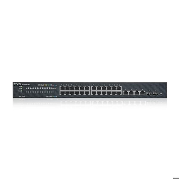 Administrerbar switch - ZYXEL - XMG1930-30 - 24 portar 2.5G - 6 uppkopplingar 10G - Lite-L3 Svart