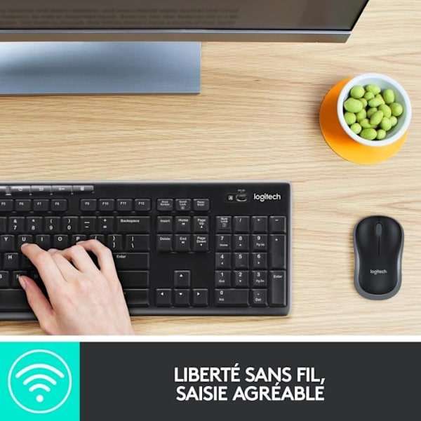 Trådlöst tangentbord och musset - Logitech - MK270 - Windows
