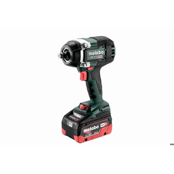 METABO SSW 18 LTX 800 BL slagskruvmejsel - 2 st 5,5 Ah batterier + laddare - 602403660