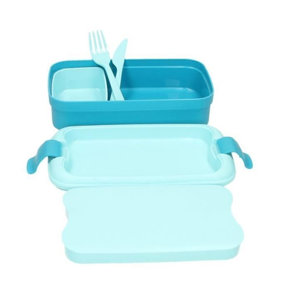 Låda med bestick - Curver - Lunch&Go - Blå - Rektangulär - Diskmaskinssäker Blå