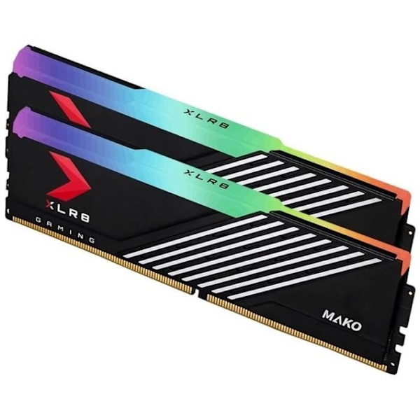 RAM-minne - PNY - XLR8 Gaming MAKO - RGB - DDR5 - 6400MHz - 2X16GB - (MD32GK2D5640040MXRGB)