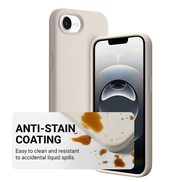 Coque för iPhone 16e MagSafe (beige sten) Crong Color Cover Magnetisk