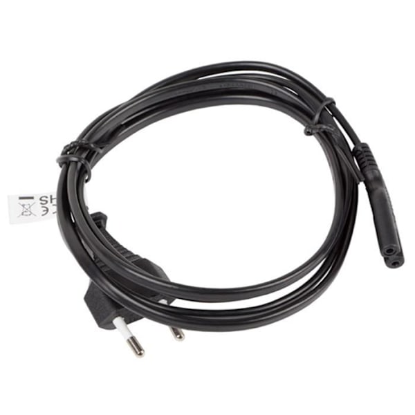 lanberg env.-c7ca 11cc 0018 -BK cee 7-16 Euro hane till IEC 320 C7 Hon VDE strömkabel, Svart 1,8 m