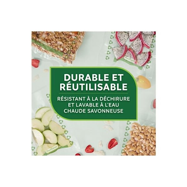 Vakuumförpackningsrullar - FoodSaver - FSRE2802X01 - Återvinningsbara - 28 cm x 3 m - Långvarig förvaring