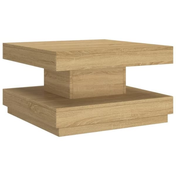 vidaXL Soffbord Ljusbrunt 60x60x35 cm MDF 286096