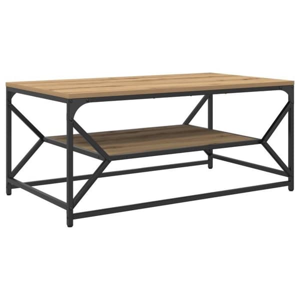 Soffbord - Ek hantverk - 90x50x40 cm - Rektangulär - Matt finish Brun