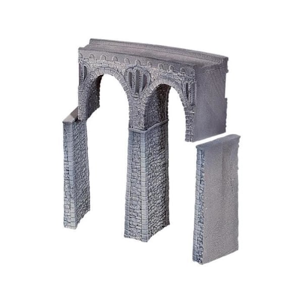 Vikt bråteviadukt NOCH 58664 H0 71 mm x 251 mm - 3D-modell i styvt skum Grå