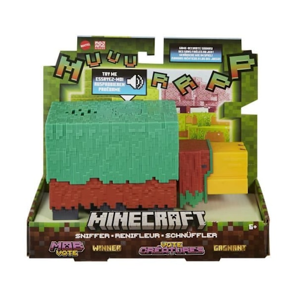 Minecraft-Renifleur figurin med fungerande lemmar 8,25 cm med ljud från spelet - Minecraft - HXM85 Flerfärgad