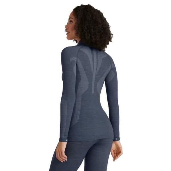 Falke Wool-Tech långärmad t-shirt för kvinnor Blå XS
