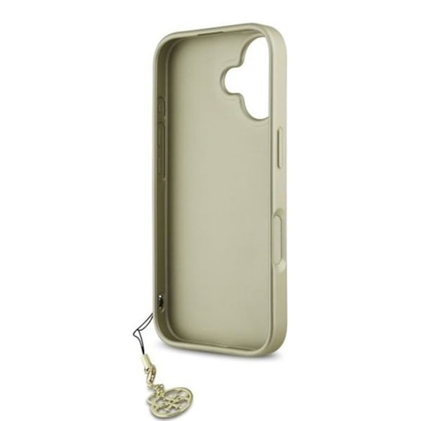Coque pour iPhone 16 - Guess Hardcase 4G Charms Collection (GUHCP16SGF4GGR) - Noir