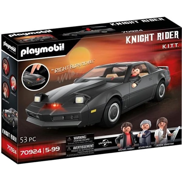 PLAYMOBIL 70924 K2000, The Knight Rider K.I.T.T, Klassiska bilar, Samlarbil, Vuxen Gul