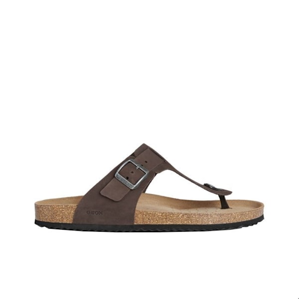 Sandaler - Geox - Ghita - Läder - Platt - Låg dk kaffe 46