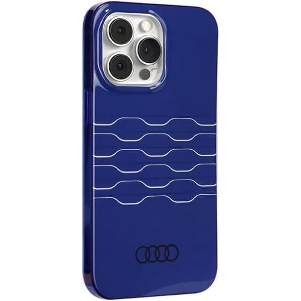 Audi-fodral - iPhone 13 Pro / 13 - Hård - Blå - Magnetisk Blå