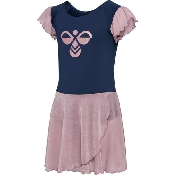 Glittrig klänning flicka Hummel MIX - svart iris svart iris 8 år
