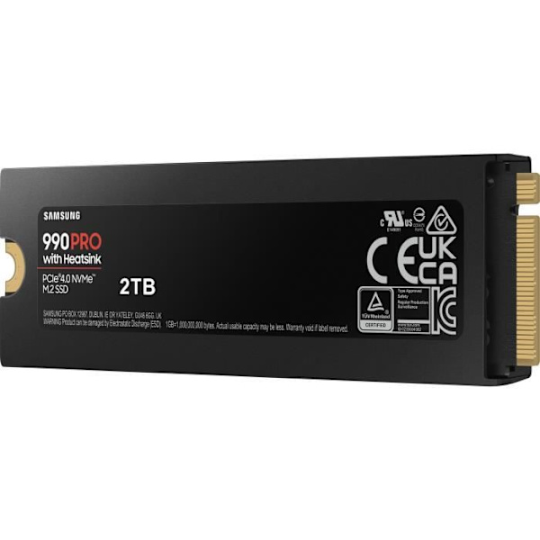 SAMSUNG Intern SSD 990 PRO med kylfläns 2 TB MZ-V9P2T0GW