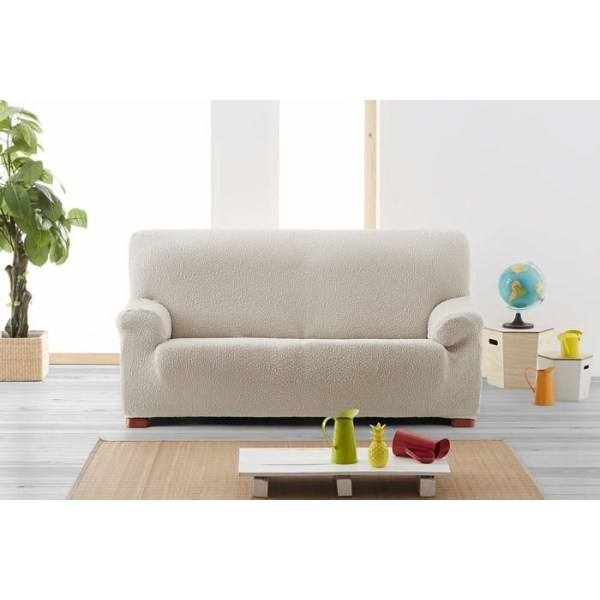 Canape - soffa - divan Eysa - F739170 - 3D Sofföverdrag, Ecru, 3 platser