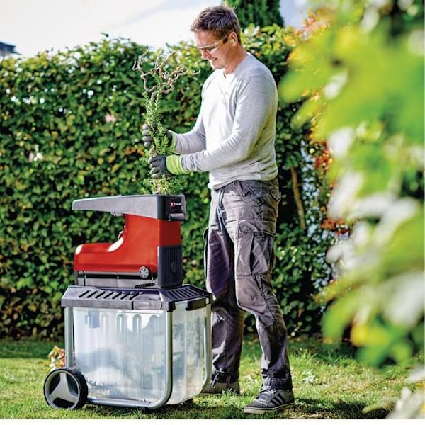 Einhell Tyst växtavfallskvarn GC-RS 60 CB (2 800 W, klippcylinder, 60L behållare, inbyggd säkerhetsbrytare)