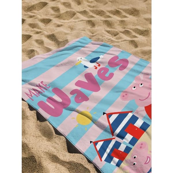 Peppa Pig strandhandduk Flots Flerfärgad