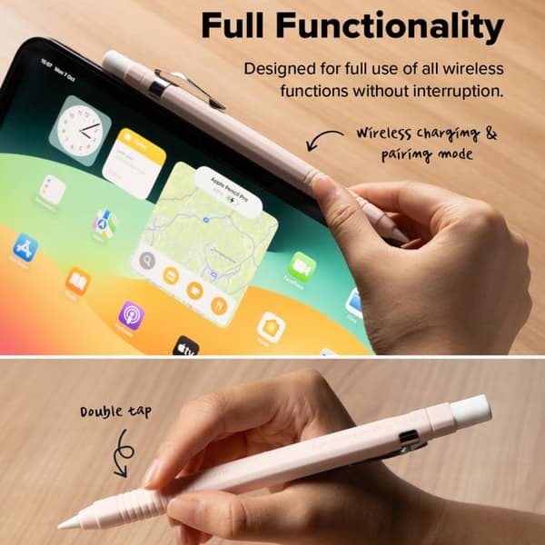 Siliconfodral för Apple Pencil 2:a generationen / Pro - Ringke - Svart