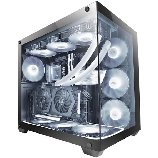 Mars Gaming MCV4 XXL PREMIUM Semi-Tower ATX Fodral Svart