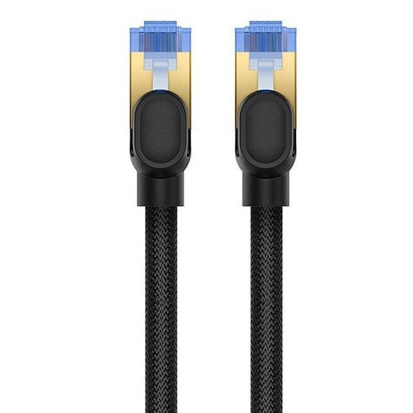 Baseus - B0013320B111-07 - Cat.7 Ethernet RJ45 flätad nätverkskabel, 10Gbps, 10m (svart)