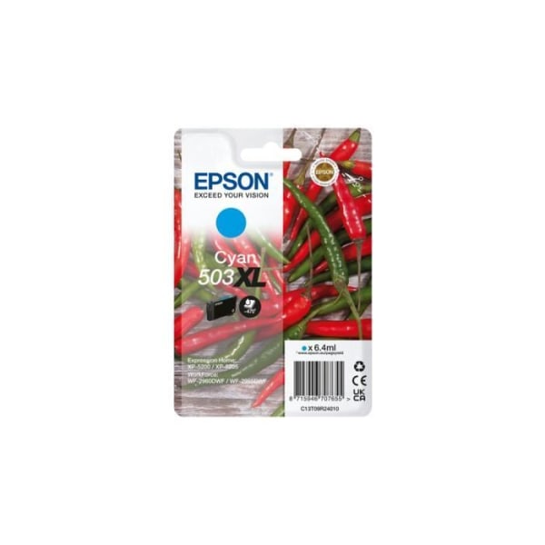 Epson Chilli 503XL Cyan - Cyan bläckpatron med hög kapacitet (6,4 ml / 470 sidor)