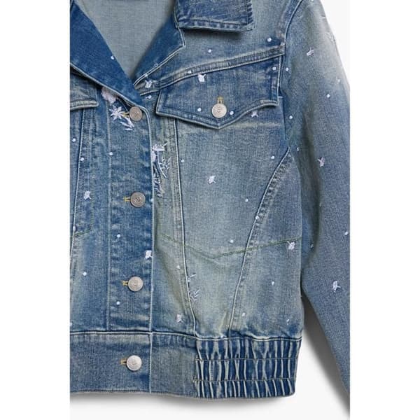 Jeansjacka dam Desigual Pony - blå blå XL