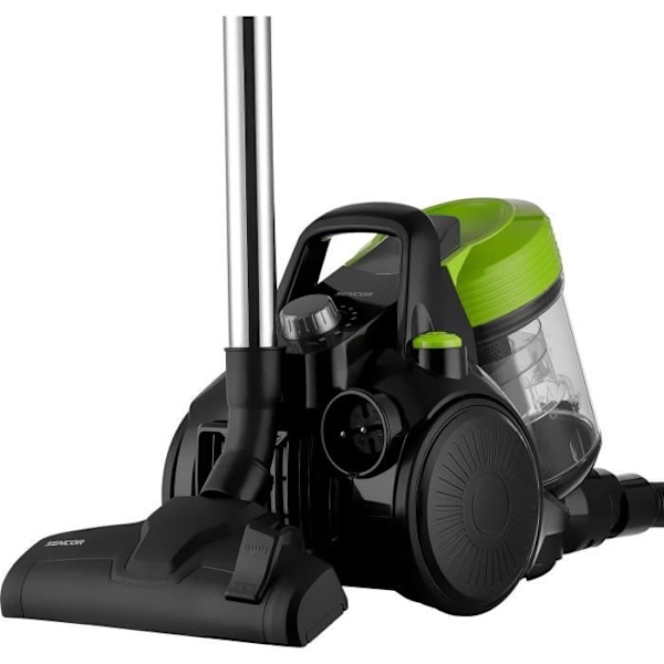 Påslös burkdammsugare - SENCOR SVC 1025GR - 700 W - 78 dB - 2 L - Svart / Grön svart och grönt