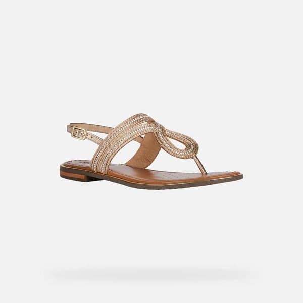 Geox Sozy Plus damsandaler mörkguld 40