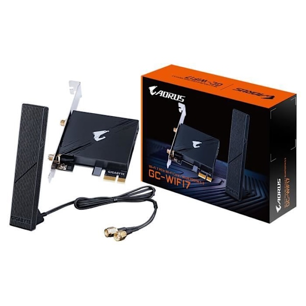 Wi-Fi 7 5800 Mbps + Bluetooth 5.3 trådlöst PCI-Express-kort - Gigabyte GC-WIFI7