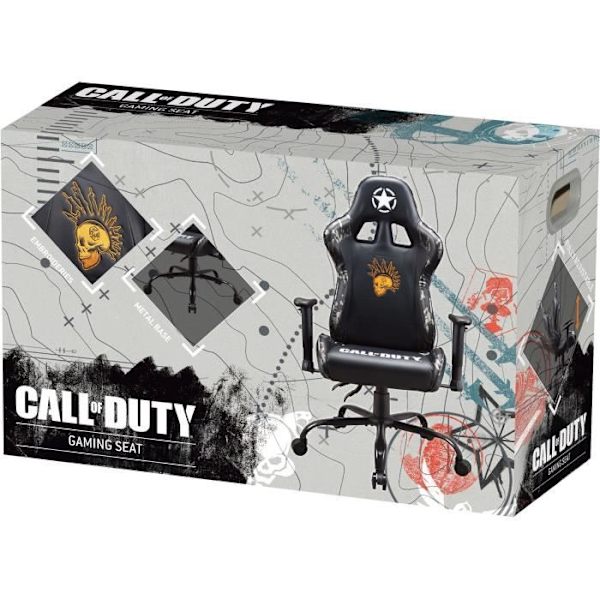 Gaming Seat - SUBSONIC - Call of Duty (COD) - Vuxenmodell - Officiellt licensierad Svart
