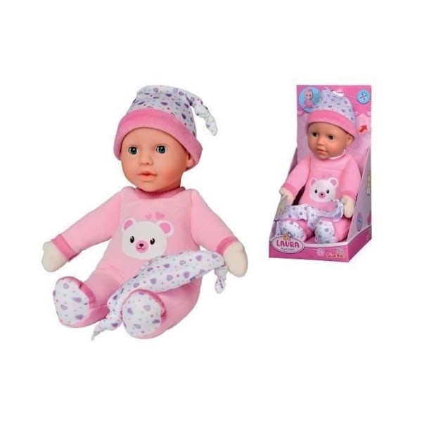 Simba Laura nattlampa och melodidocka för barn från 12 månader Rosa