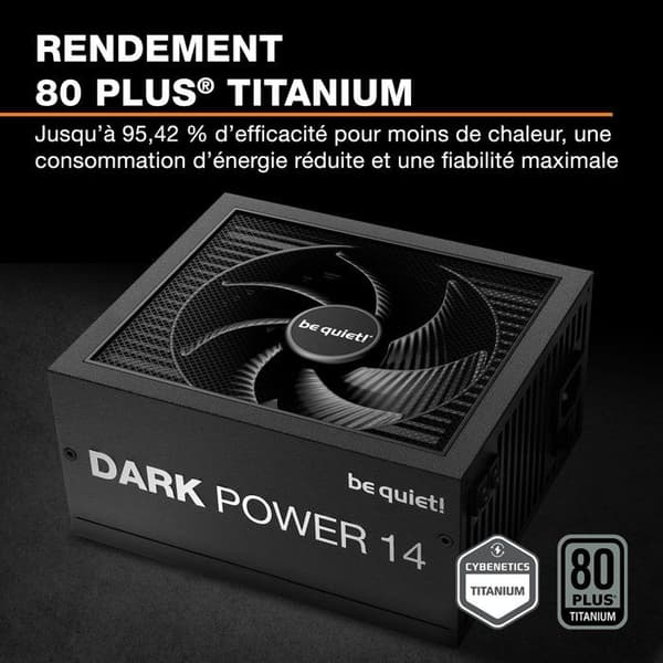 vara tyst! DARK POWER 14 - Strömförsörjning PC - 1000 W