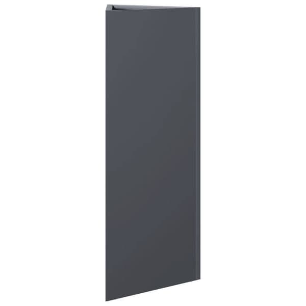vidaXL Triangulär anthracitblomlåda 30x26x75 cm stål 851147