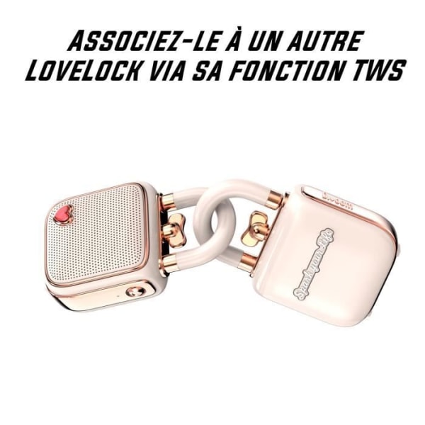 Divoom Lovelock ansluten bluetooth högtalare 5W Rosa