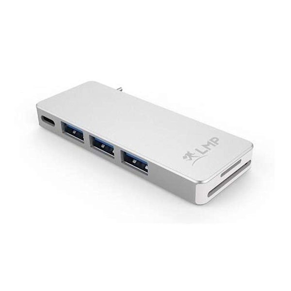 Hub Lmp - LMP-USBC-BASEB-6P-S - HUB USB 1x SD 1x USB-C PD 1x microSD + 3x USB-A 3.0 (-USBC-BASEB-6P-S)