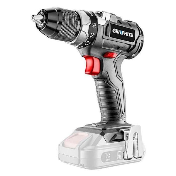 Borrskruvdragare - GRAPHITE - 58G019 - 18 V - BORSTSLÖS MOTOR - Automatisk LED-belysning
