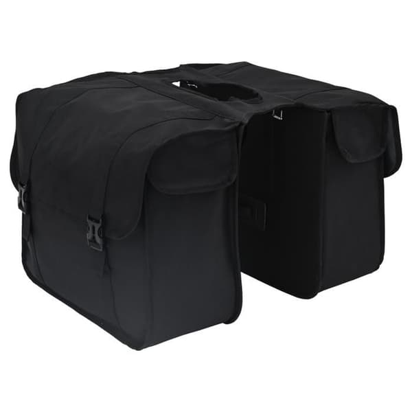 Cykelväska - Dubbel 48 L - Svart - Polyester - Smart fästsystem Svart