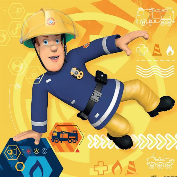 Brandman Sam Pussel - Ravensburger - 3 x 49 bitar - Flerfärgad Flerfärgad