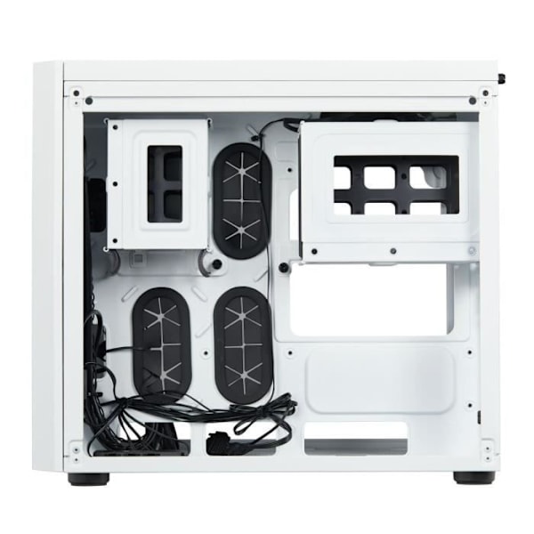 CORSAIR Crystal Series 280X RGB härdat glas Micro ATX-fodral - vit (CC-9011137-WW)