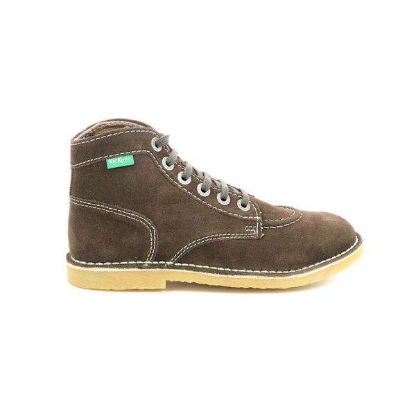 Bottillons - KICKERS - Kicklegend - Brun - Läder - Kilklack kastanj 37