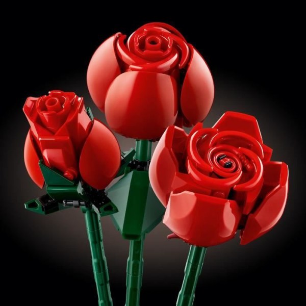LEGO® 10328 Ikoner Buketten rosor, konstgjorda blommor att dekorera, Alla hjärtans dag-present för vuxna