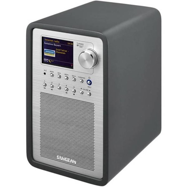 SANGEAN WFR-70 Internetradio - DAB+ - FM-RDS - USB - Stereo - 2,4" LCD-skärm