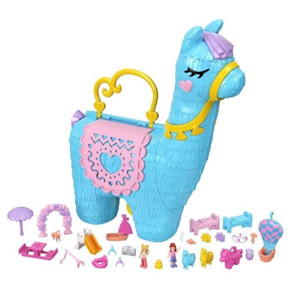 Polly Pocket-Pyjamas Party-Large Lama Surprises Box, från 4 år gammal HHX74 Flerfärgad