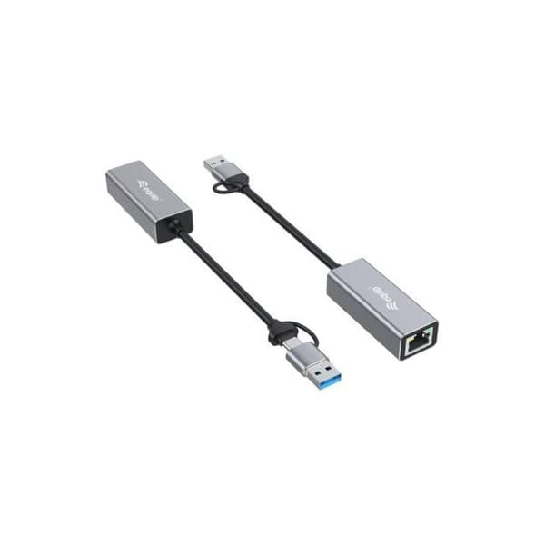 USB-C-nätverksadapter - EQUIP - 133495 - 2,5 Gigabit Ethernet - Wake-on-LAN - Kontroll av datatrafik