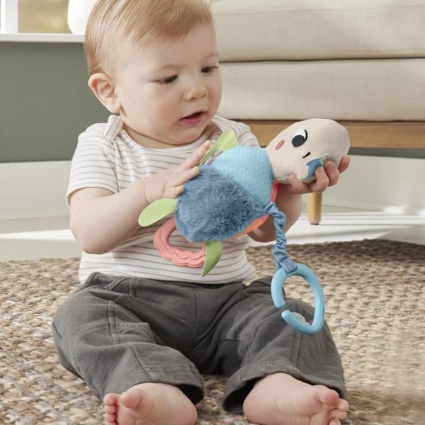 Fisher-Price-Honu, min hängande sköldpaddleksak med sensoriska detaljer HKD62 Flerfärgad